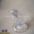 Glass dolphin for table decoration